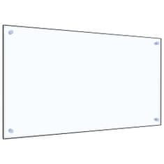 Vidaxl Kuhinjska zaščitna obloga prozorna 90x50 cm kaljeno steklo