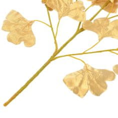 Vidaxl Umetno drevo ginka, 10 kosov, zlato, 65 cm
