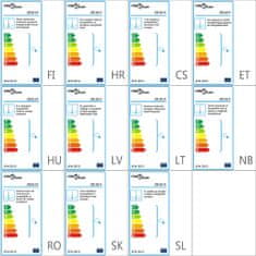 Vidaxl Lestenec antično bel 5 x E14 žarnice