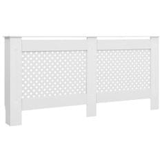 Vidaxl Pokrov za radiator bel 172x19x81,5 cm MDF