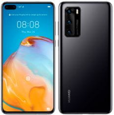 Huawei P40 GSM telefon, 128 GB, črn