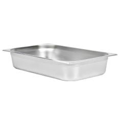 Greatstore Gastronomske posode 4 kosi GN 1/1 100 mm nerjaveče jeklo