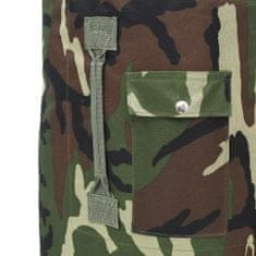 Greatstore Potovalna torba vojaškega stila 85 L kamuflažne barve