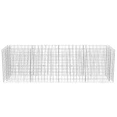 Greatstore Visoka greda gabion jeklo 360x90x100 cm