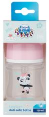 Canpol babies Exotic Animals steklenička s širokim grlom, 120 ml, roza