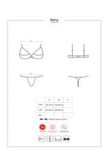 Obsessive Ženski erotični komplet Selvy cupless set, rjava, L/XL