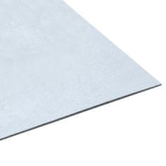 Vidaxl Samolepilne talne plošče 5,11 m2 PVC bel marmor