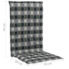 Vidaxl Potiskane blazine za vrtne stole 2 kosa večbarvne 120x50x3 cm