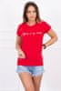 Ženska majica s potiskom Kuse rdeča Universal