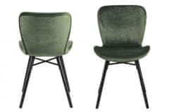 Jedilni stoli George (SET 2 kosa), temno zelena