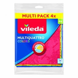 Vileda Multi Quatro Colors večnamenska krpa, 4 kos