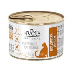 4VETS NATURAL VETERINARY EXCLUSIVE WEIGHT REDUCTION 185g za mačke za zmanjšanje telesne teže