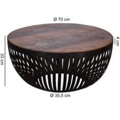 Bruxxi Kavna mizica Gia, 70 cm, rjava