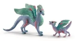 Schleich 70592 cvetlični zmaj z mladičem