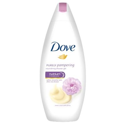 Dove Sweet Cream Peony gel za prhanje, 250 ml