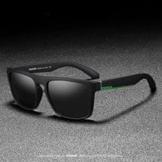 KDEAM Sunbury 2 sončna očala, Black & Green / Black