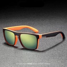 KDEAM Sunbury 11 sončna očala, Black & Orange / Yellow