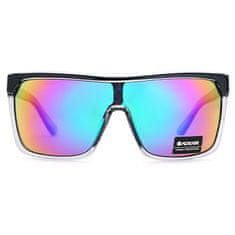 KDEAM Scottmc 4 sončna očala, Black & Clear / Rainbow