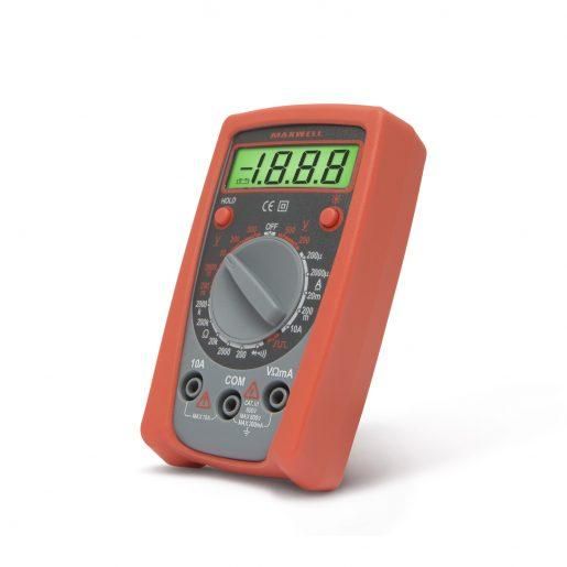 MAXWELL Digitalni multimeter z osvetljenim LCD zaslonom