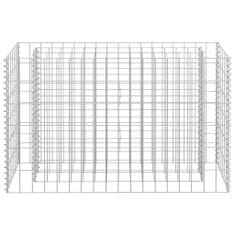 Vidaxl Visoka greda gabion pocinkano jeklo 90x30x60 cm