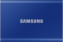 Samsung T7 SSD zunanji trdi disk, 500 GB, Type-C, modr