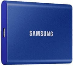 Samsung T7 SSD zunanji trdi disk, 500 GB, Type-C, modr