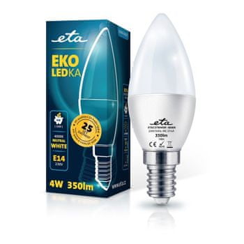  ETA LED žarnica, E14, 4 W, nevtralno bela 