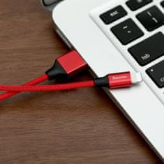 BASEUS Yiven Braid kabel USB / Lightning 1,8m, rdeč