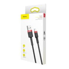 BASEUS Cafule kabel USB / Lightning QC3.0 1m, črna/rdeč