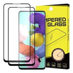 MG Full Glue Super Tough 2x zaščitno steklo za Samsung Galaxy A51, črna