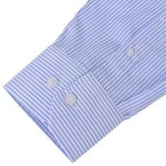 Vidaxl Moška poslovna srajca bele barve z modrimi črtami velikosti M