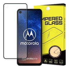 MG Full Glue Super Tough zaščitno steklo za Motorola One Action / One Vision, črna