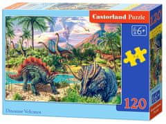 Castorland Puzzle Dinozavri pod vulkani 120 kosov