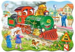 Castorland Puzzle Zelena lokomotiva 30 kosov