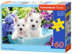 Castorland Puppies West Highland Terrier Puzzle 60 kosov