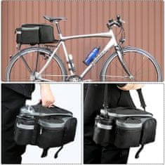 MG Bicycle Bike Pannier torbica za kolo, 6l, črna