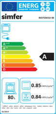 Simfer B6EP206SGI-80 vgradna pečica