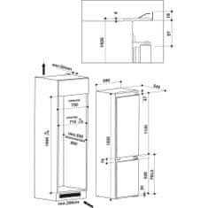 Whirlpool SP40 802 EU 2 vgradni hladilnik