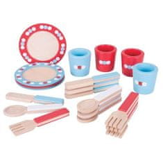 Bigjigs Toys Lesen jedilni set s pikami