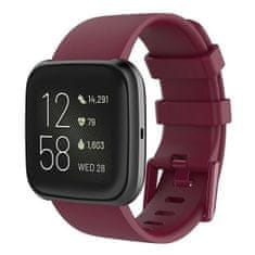 BStrap Silicone (Large) pašček za Fitbit Versa / Versa 2, wine red