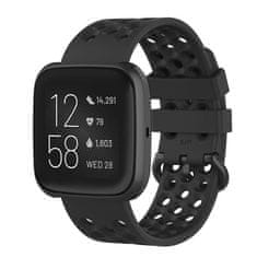 BStrap Silicone (Large) pašček za Fitbit Versa / Versa 2 Pole, black