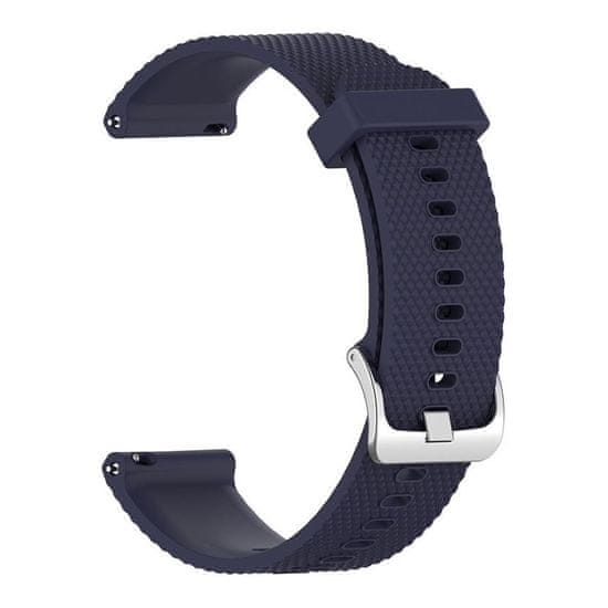 BStrap Silicone Land pašček za Garmin Vivoactive 3, dark blue