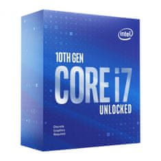 Intel Core i7 10700KF BOX procesor, Comet Lake - Odprta embalaža