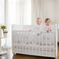Lorelli Večnamenska otroška posteljica DREAM NEW 120x60 CM WHITE/WALNUT