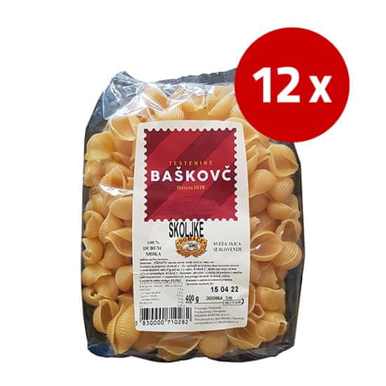 Baškovč jušne školjke, 12 x 400 g