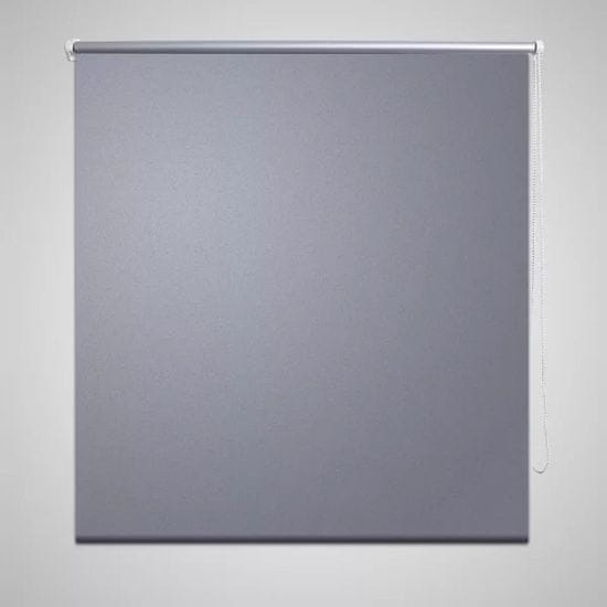 Vidaxl Senčila za okna Blackout siva 140 x 175 cm