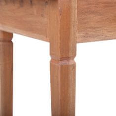 Vidaxl Pisalna miza s predali 90x50x101 cm trden predelan les