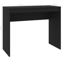 Vidaxl Pisalna miza črna 90x40x72 cm iverna plošča