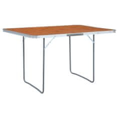 Vidaxl Zložljiva miza za kampiranje iz aluminija 180x60 cm