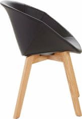 Danish Style Fotelj Bexa (SET 2 kosa), črn